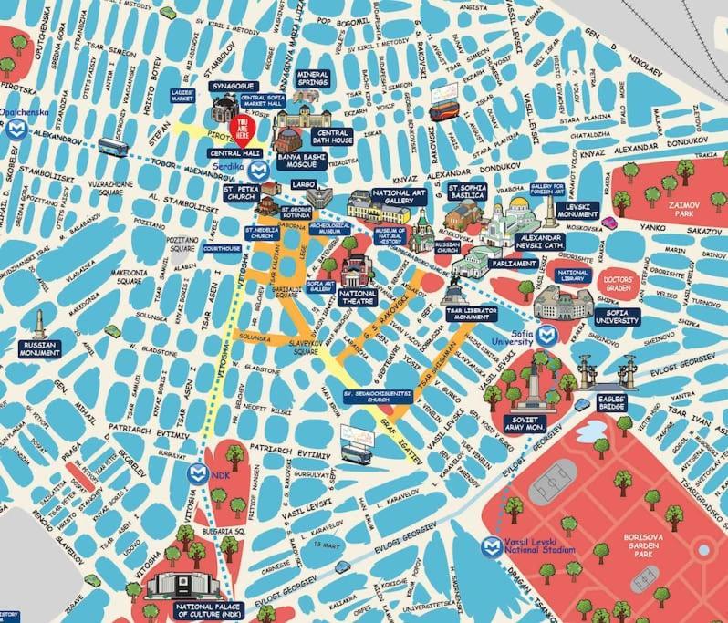 Cozy 1-Bedroom Flat In The Very Center Of Sofia Ngoại thất bức ảnh